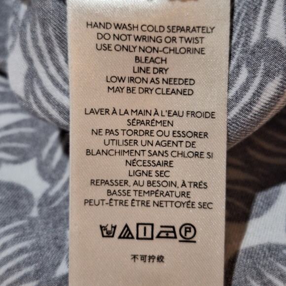 Maeve The Paz Mixed Print Button Down Shirt Women's 2X Safari Zebras Maximalist - Picture 7 of 8